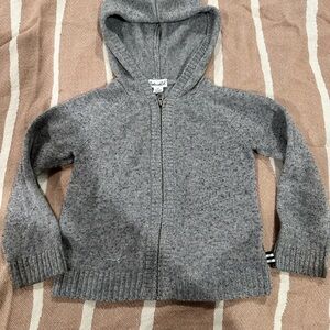 Splendid Gray Kids Hoodie. Winter wear, minimalist, cozy, unisex, quiet luxury